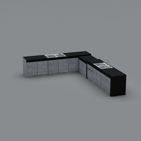 Elegant 3D Kitchen Cabinet Model for Modern Interiors