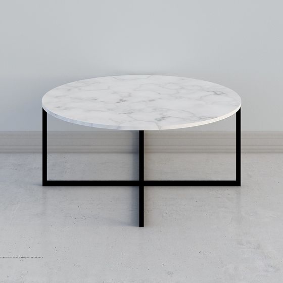 Elegant Round Table 3D model for Contemporary Spaces