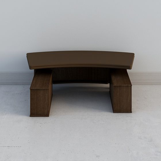 Urban Relaxation Bench 3D model for Creative Spaces