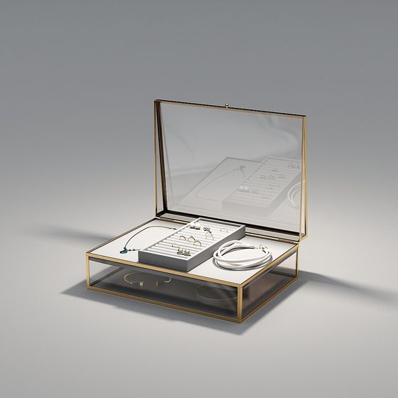 Elegant Jewelry Box 3D model