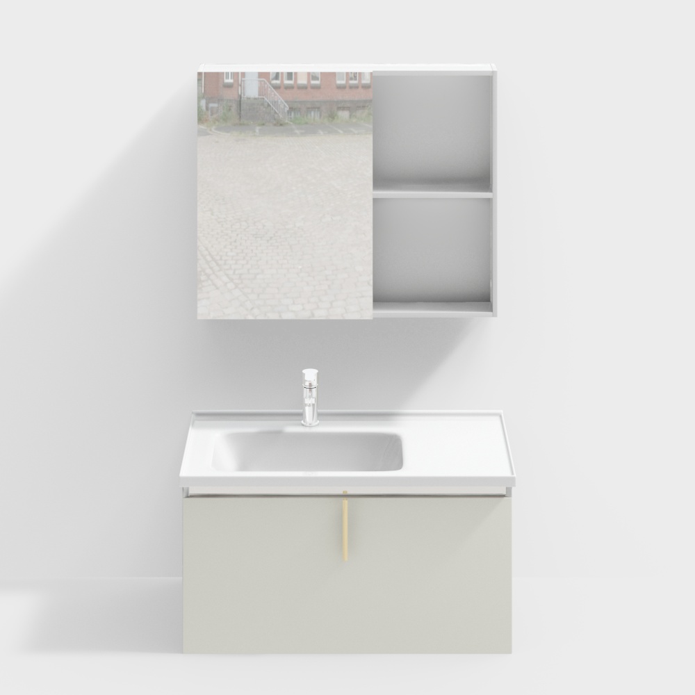 インペリアル バスルーム Yiyue CB066-1-0800G バスルーム キャビネット セット