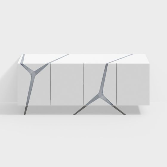 Geometric Wing Cabinet 3D model