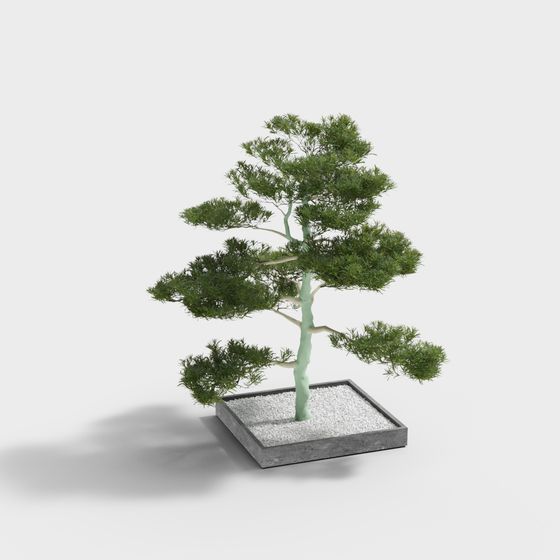Zen Bonsai 3D model for Nature-inspired Designs