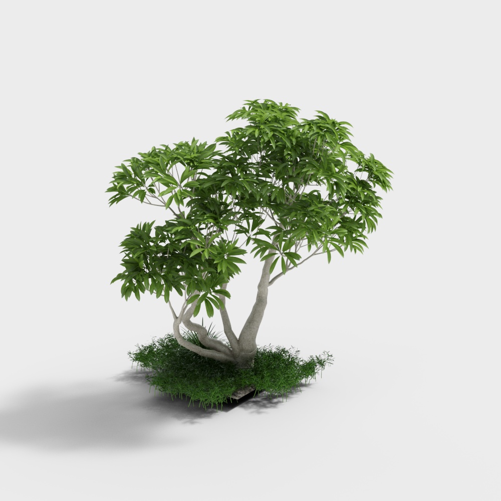 Forest Guardian 3D Model - Low Poly Tree
