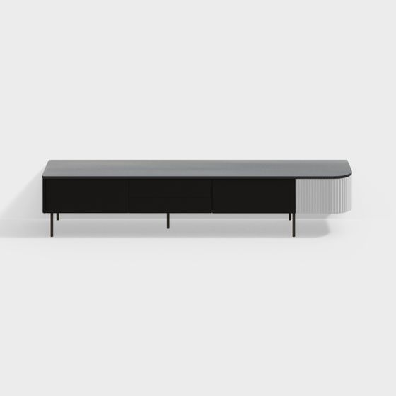 Modern Minimalist TV Cabinet 3D model