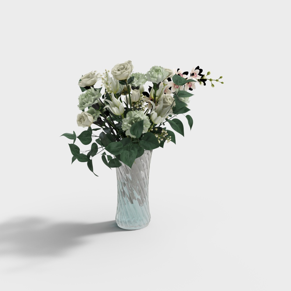 Modern flowers - white flowers