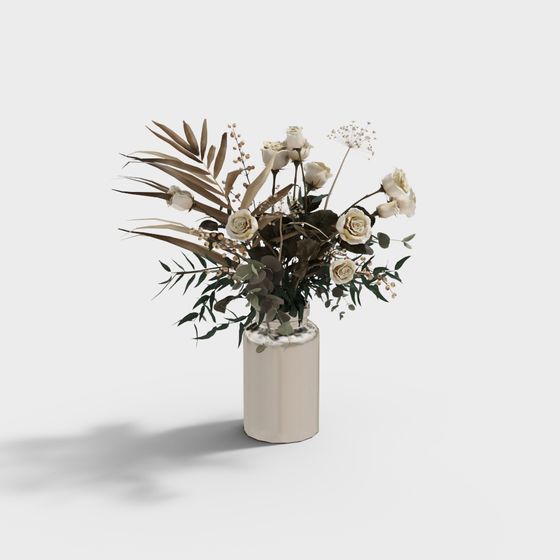 Elegant Bouquet 3D Model for Creative Projects