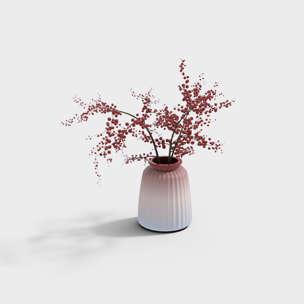 New Chinese bedroom master room - dry vase