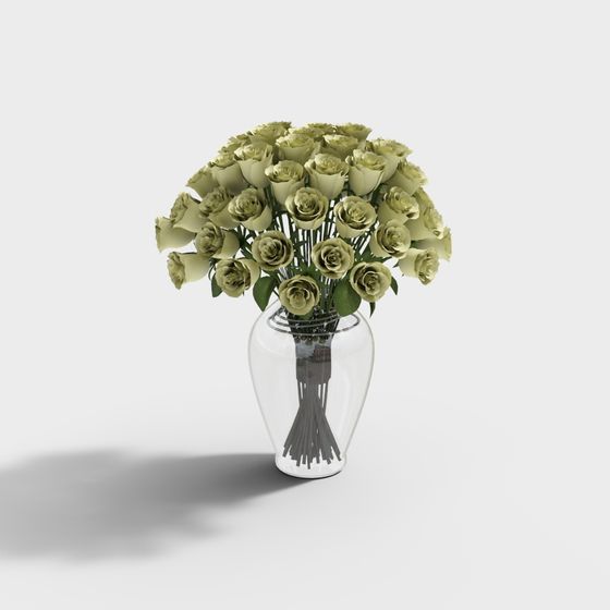 Jane Oバンケット - 卓上スイングイエローフラワーベース