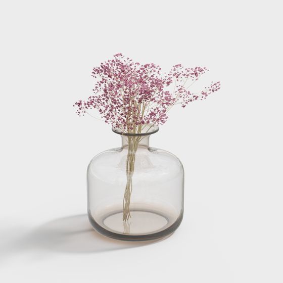 Moderne Glasflasche Vase Blumenkunst