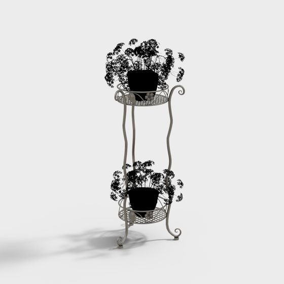 Support de Fleurs en Fer Forgé Moderne 328226-2