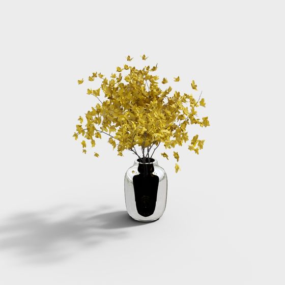 Autumn Golden Leaves 3D model