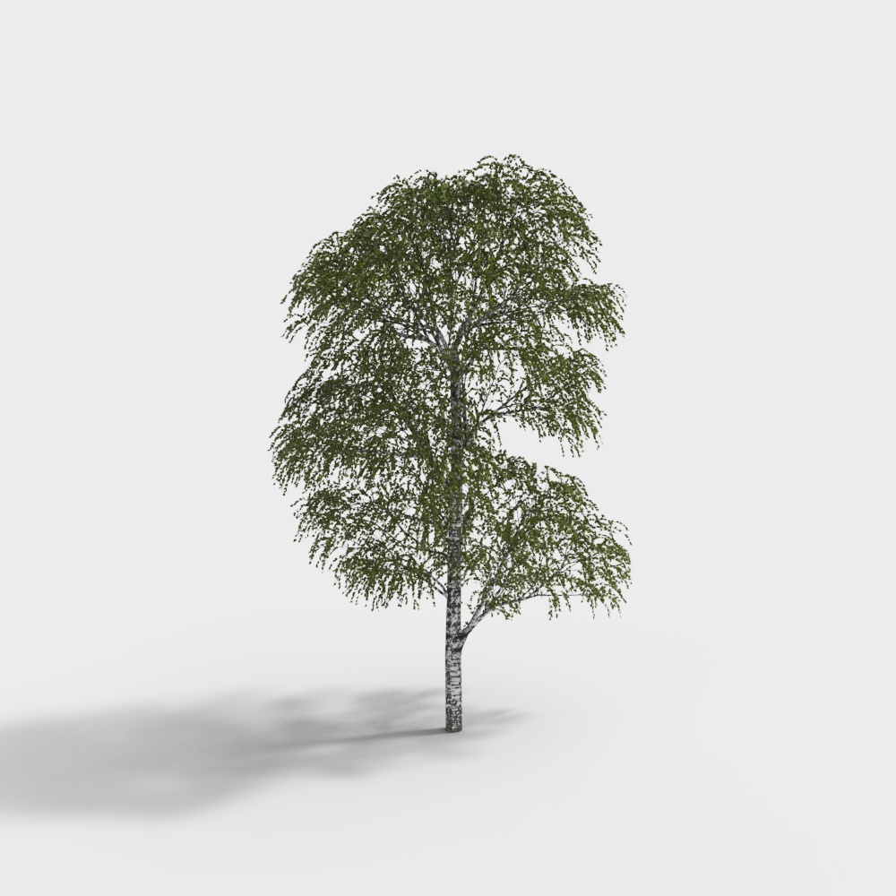 현대식 녹지 풍경 나무