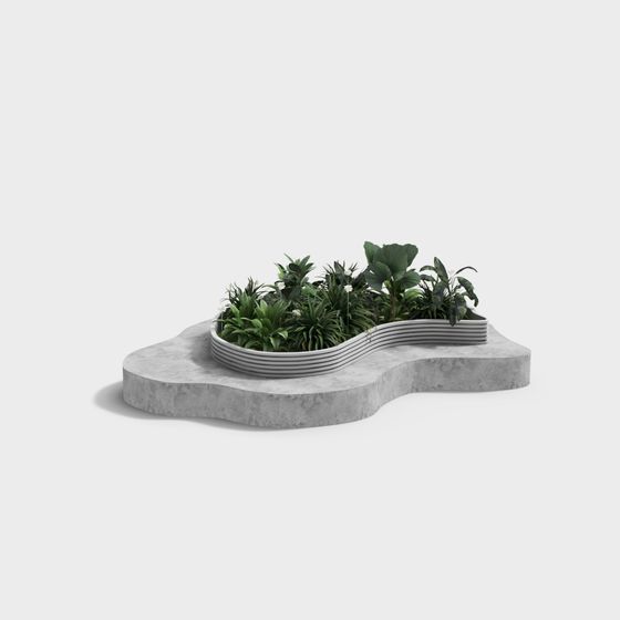 Urban Oasis Potted Plant 3D model