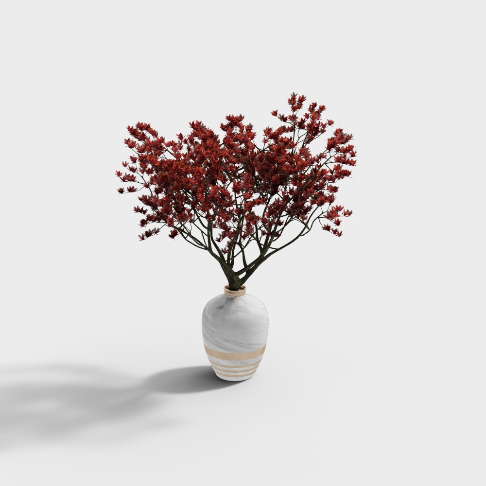 Ceramic vase flowers