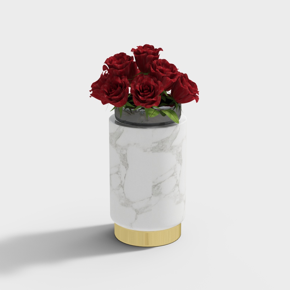 KZ-298017 purple flowers vase