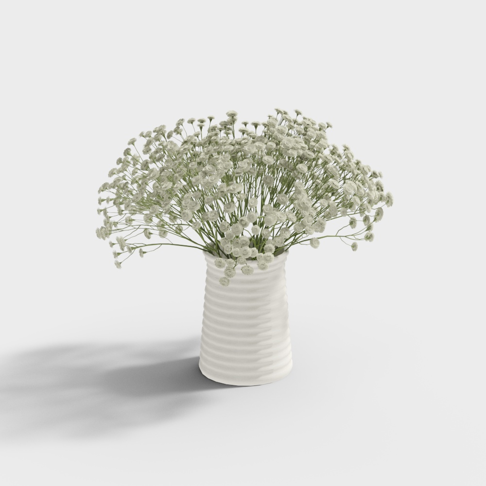 Vaso di Fiori in Ceramica Bianca CB-205710