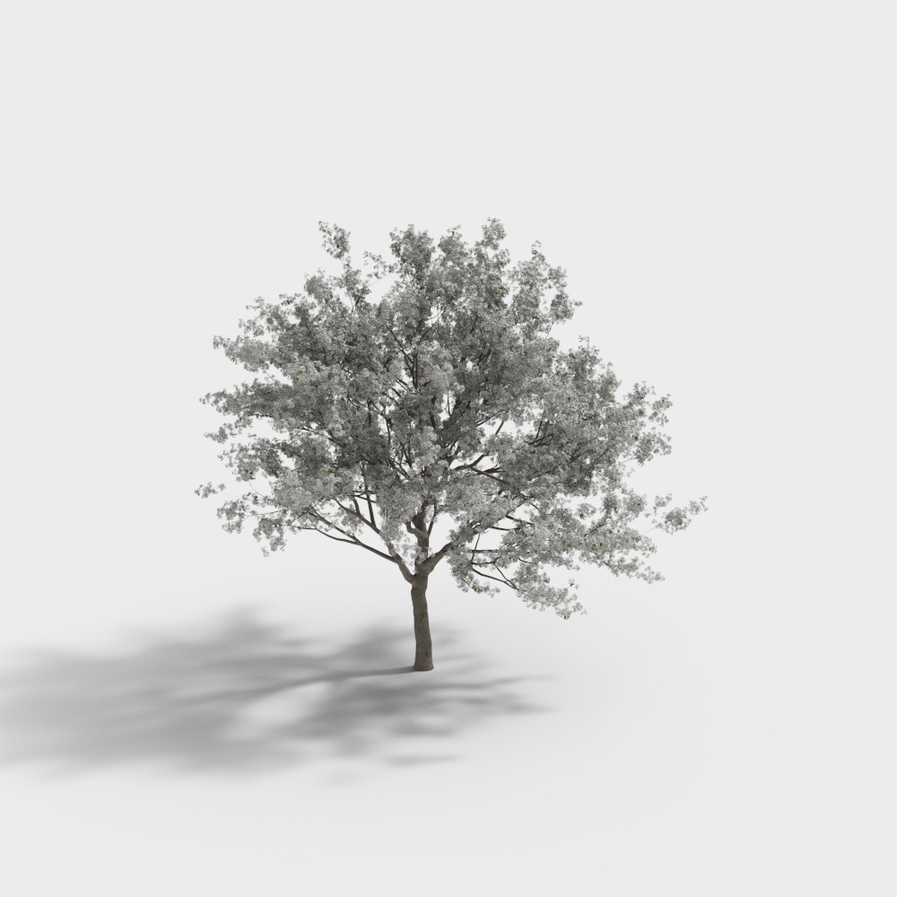 Modern White Flower Tree Landscape Tree-4