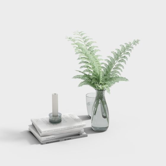 Natural Greenery 3D model - Low Poly Fern