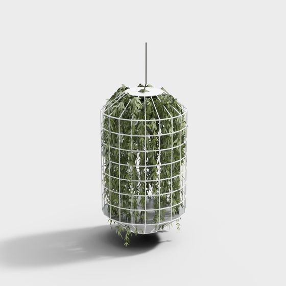 Khu vực thư giãn phòng trà hiện đại - đèn chùm kết hợp và cây xanh