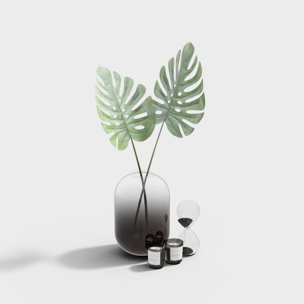 Modern toiletries 7-green plants