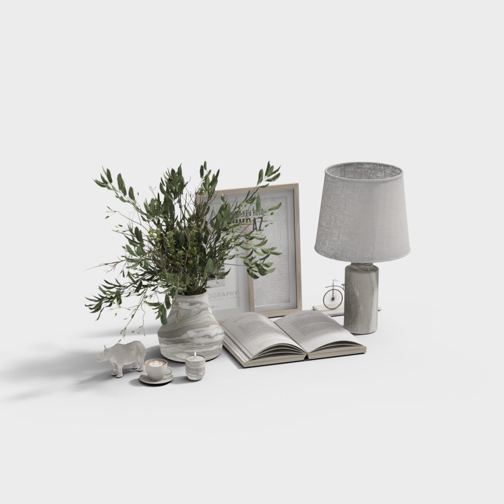 Decorative painting ornaments green plant ornaments