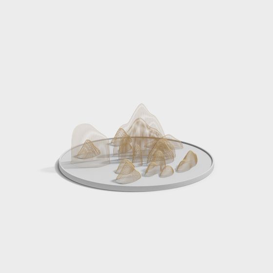 Abstract Mountain Range 3D model