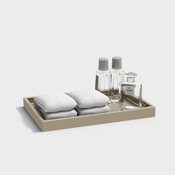 Elegant Bathroom Tray 3D model