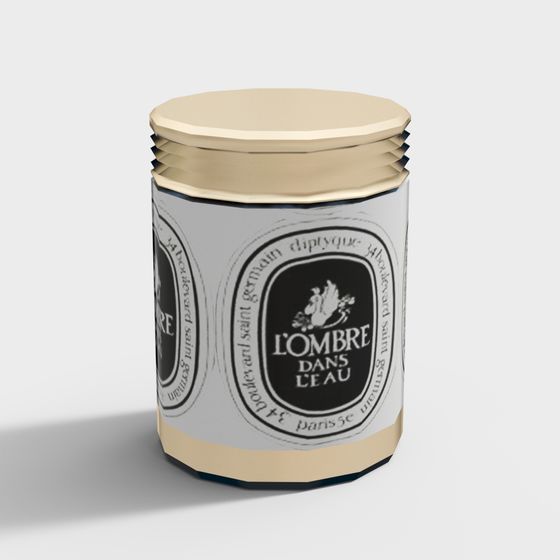 L'ombre dans l'eau Scented Candle Jar 3D model for Creative Projects