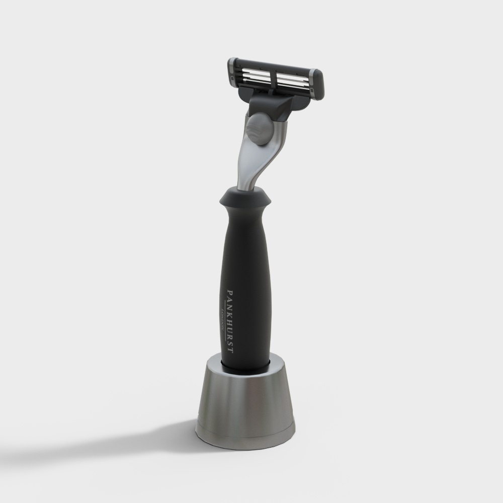 Stylish Low-Polygon Razor 3D model
