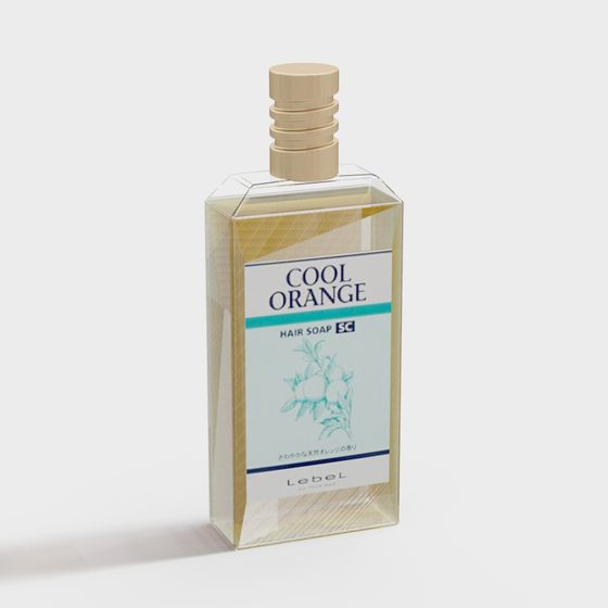 Cool Orange Hair Soap 3D model