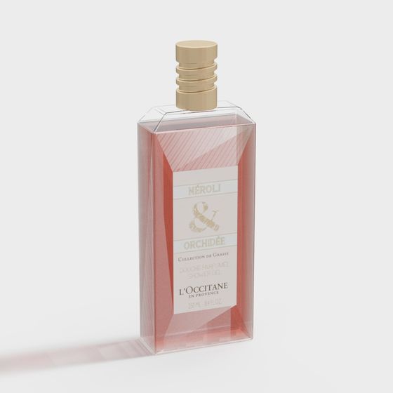 Elegant Low-Polygon Perfume Bottle 3D model