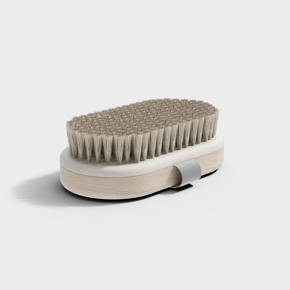Low-Polygon Bath Brush 3D model