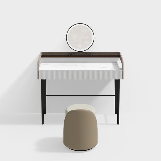 Modern Minimalist Vanity Table 3D model