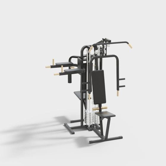 Multifunctional Strength Training Machine 3D model