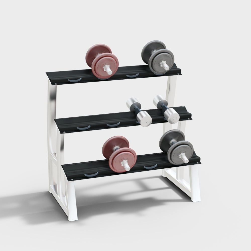 Stylish Fitness Equipment 3D Model for Creative Projects