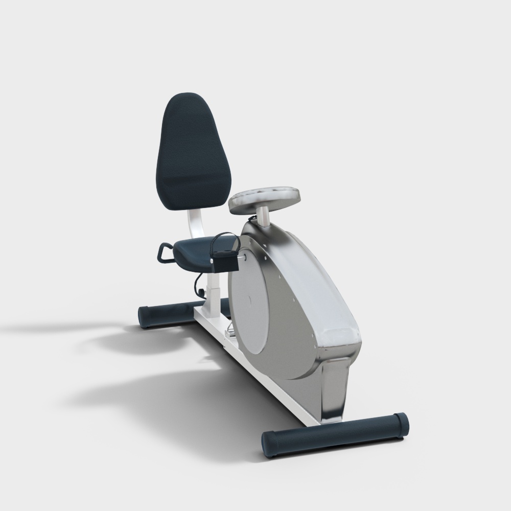 Futuristic Low-Poly Fitness Bike 3D model