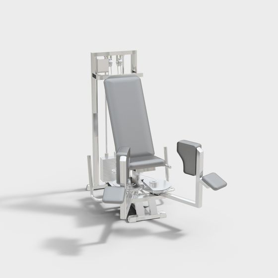 Modern Minimalist Fitness Equipment 3D model