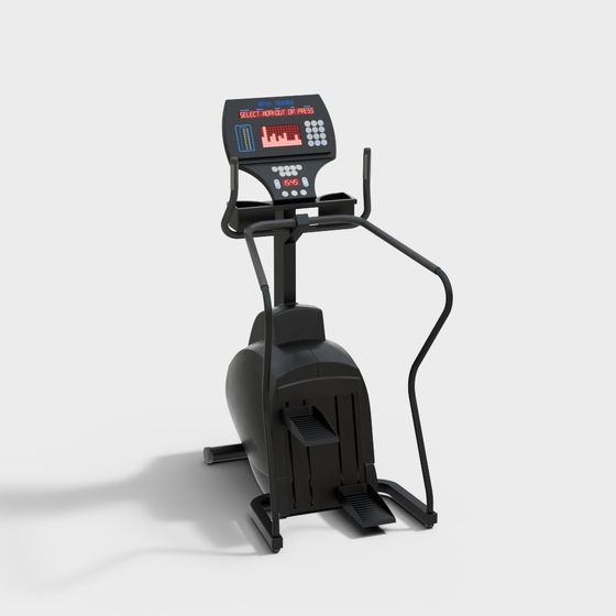 Low-Poly High-Detail Elliptical Machine 3D model