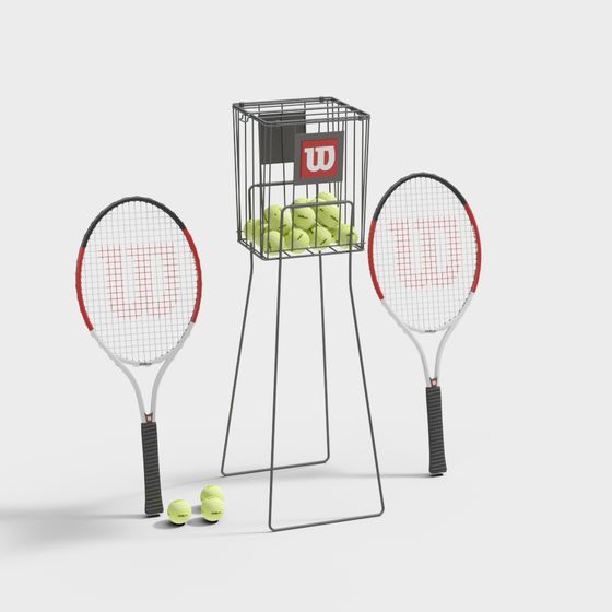 Stylish Tennis Equipment 3D model for Creative Projects