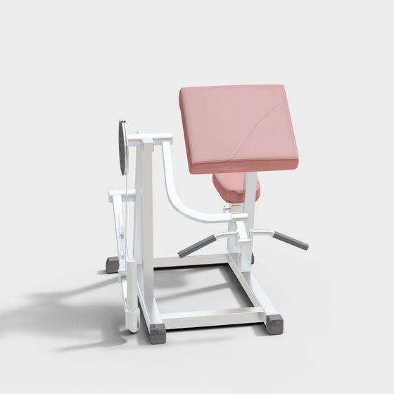 Modern Low-Polygon Fitness Equipment 3D model