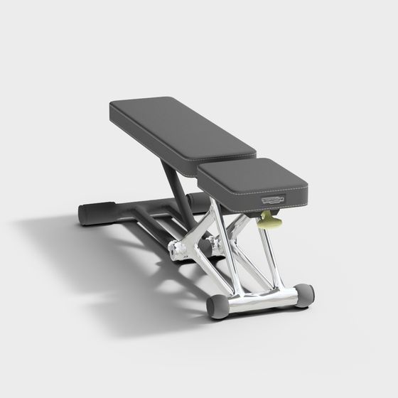 Stylish Low-Poly Fitness Bench 3D model