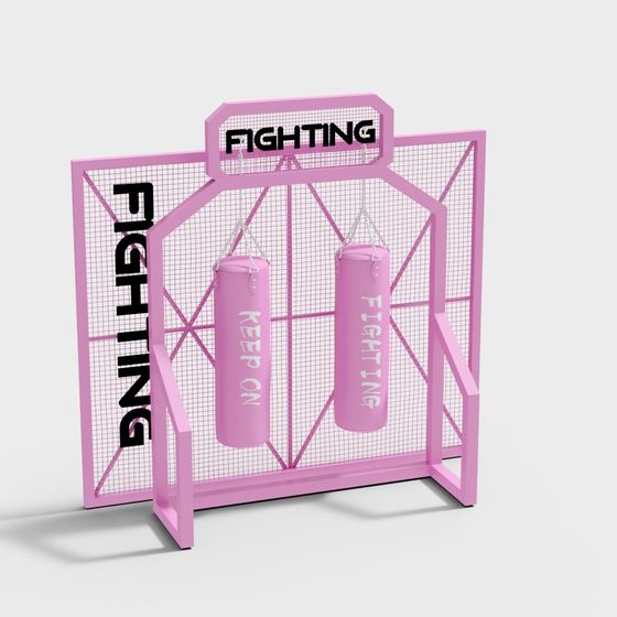 Trendy Fighting Cage 3D model for Fitness Designs