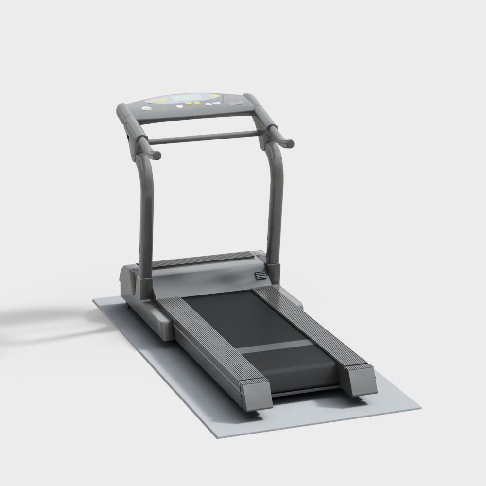 Low Polygon 3D Treadmill Model – Fitness Equipment