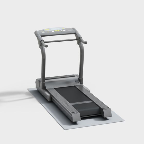 Low Polygon 3D Treadmill Model for Fitness Enthusiasts