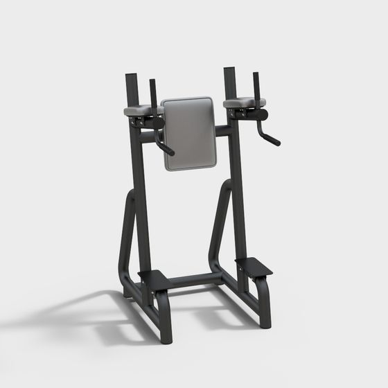 Stylish Low-Poly Fitness Equipment 3D model for Modern Spaces