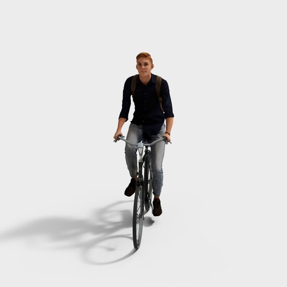 Urban Cyclist 3D model