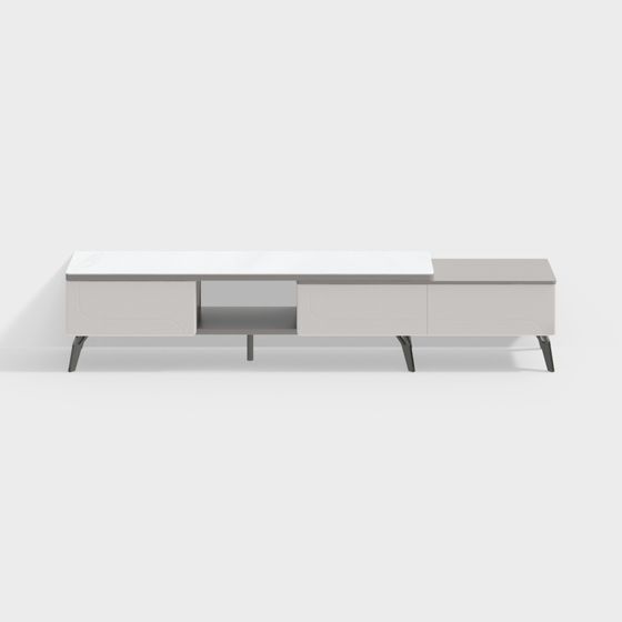 Elegant TV Cabinet 3D model for Contemporary Spaces