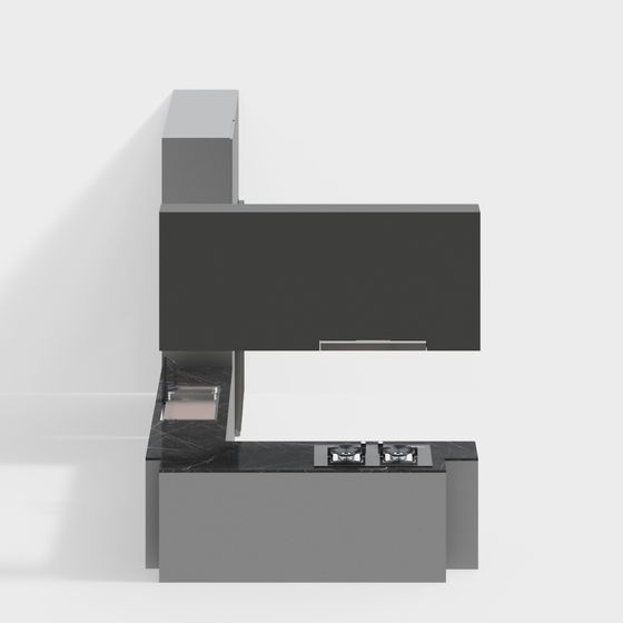 City Corner Reception Desk 3D model