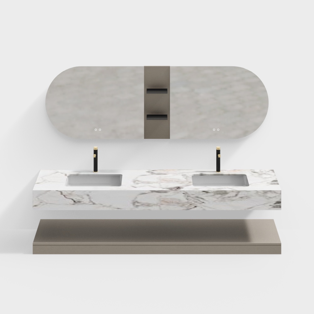 Rendus personnalisés de meuble de salle de bain 7.19 2